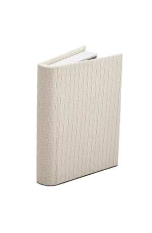 Caixa Livro de Mdf com Revestimento em PU - Branca 20cm x 15cm x 3,5cm