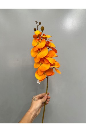 Haste de Orquidea Phalaenopsis - Laranja 74cm (Artificial)
