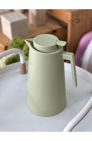 Garrafa Térmica de Plástico Verde - 1L