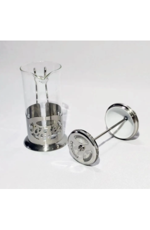 Cremeira de Vidro com Inox  350ml  Coffe