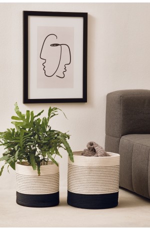 Cesto em Corda de Algodão Grande