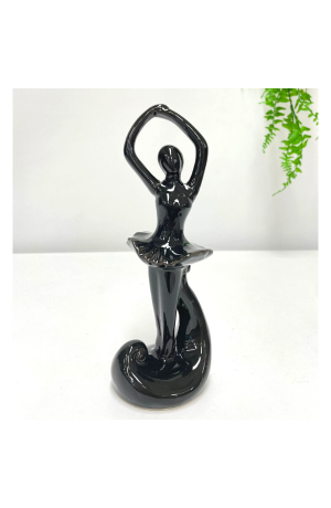 Escultura Preta Bailarina Mod 1