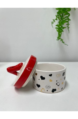 Porta Joia Sapato de Ceramica com Tampa P