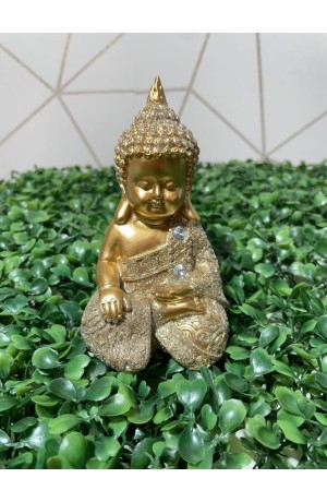 Enfeite Buda com Brilho em Resina Mod.3