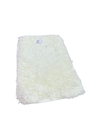 Tapete Branco Retangular 60cm - Pelinho Longo
