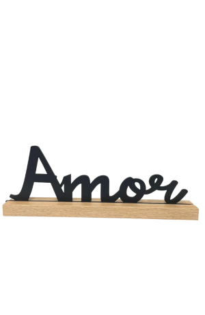 Enfeite Amor com Base de MDF