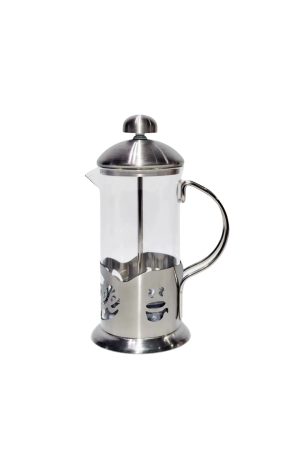 Cremeira de Vidro com Inox  350ml  Coffe