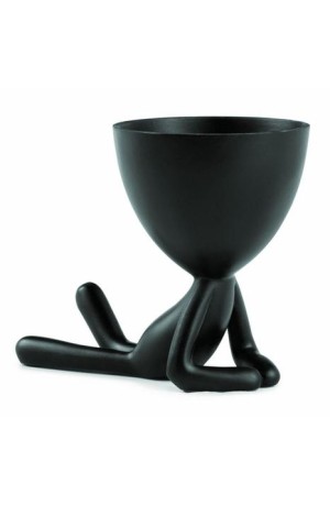 Vaso Bob Preto G em Poliresina sem Planta