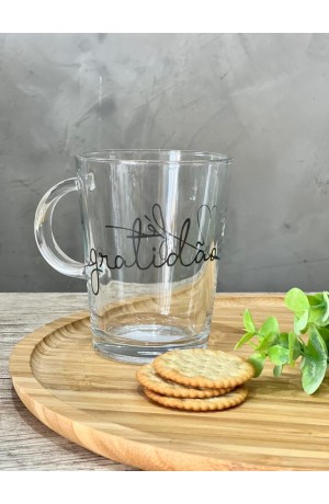 Caneca de Vidro Comemore Black 