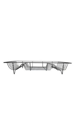 Escorredor de Pratos Preto em Metal